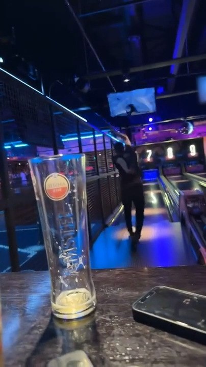 Man Accidentally Breaks TV While Bowling