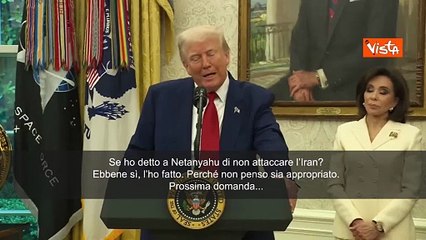 Trump: Ho detto a Netanyahu che attaccare l'Iran è inappropriato