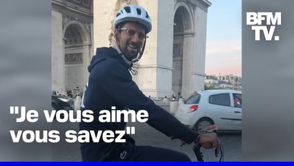 "Je vous aime": une automobiliste croise Novak Djokovic à vélo dans Paris