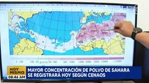 Mayor concentración de polvo de Sahara se registrará hoy, según CENAOS