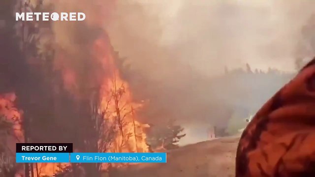 A massive wildfire is ravaging the forests of Flin Flon, Canada! The fires have forced the evacuation of nearly 20,000 people in the area.