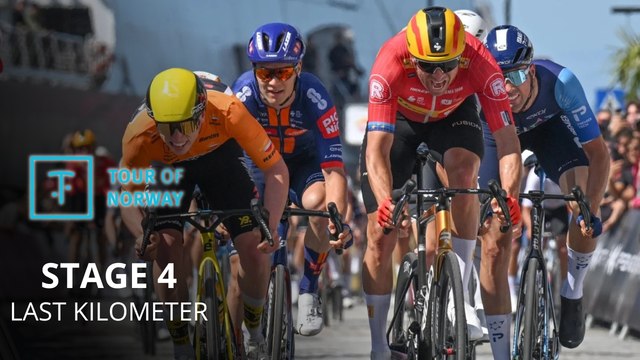 Cycling - Tour of Norway 2025 - Stage 4 Last Kilometer - Matthew Brennan vs Alexander Kristoff in Stavanger