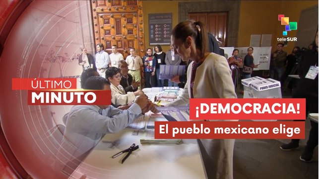 La pdta. Sheinbaum ejerce su derecho al voto en las elecciones judiciales