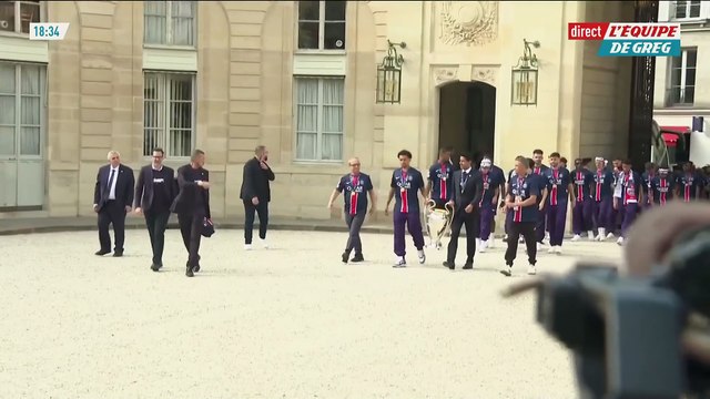 Les Parisiens et la coupe sont arrivés à l'Élysée - Foot - Ligue des champions
