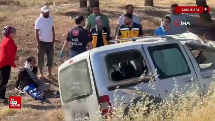 Şanlıurfa'da araç devrildi, Halfeti gezisi kabusa dönüştü