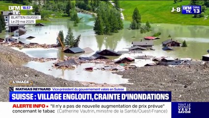 Village englouti en Suisse: "On ne va laisse tomber personne", rassure Mathias Reynard (Gouvernement valais, Suisse)