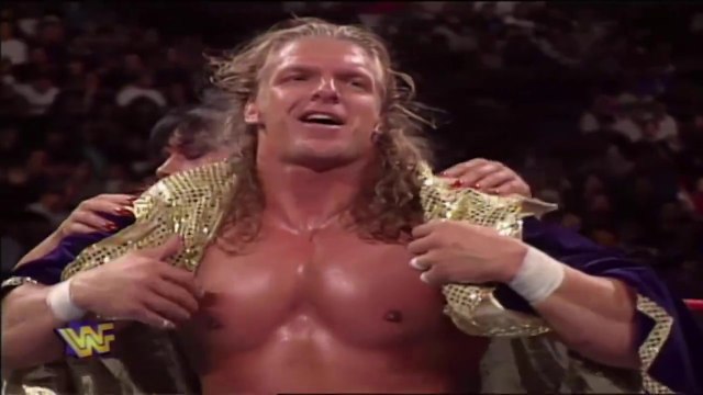 HHH w/ Chyna vs Mankind KOTR Finals - King Of The Ring 1997 8/6/97