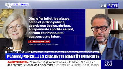 "C'est une très bonne mesure", assure cet addictologue après les nouvelles règlementations sur le tabac dans l'espace public