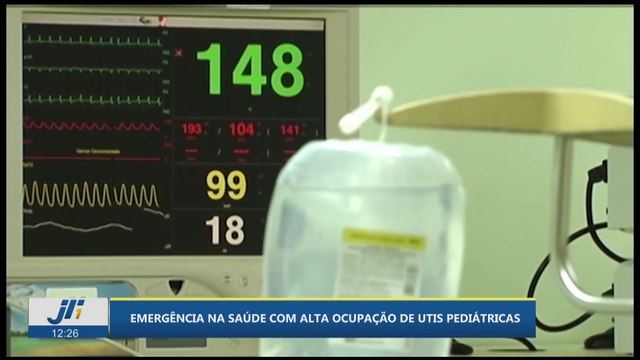 Emergência na saúde com alta ocupação nas utis pediátricas
