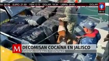 Incautan 1.5 toneladas de cocaína en aguas de Jalisco durante operativo de la Marina