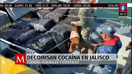 Incautan 1.5 toneladas de cocaína en aguas de Jalisco durante operativo de la Marina