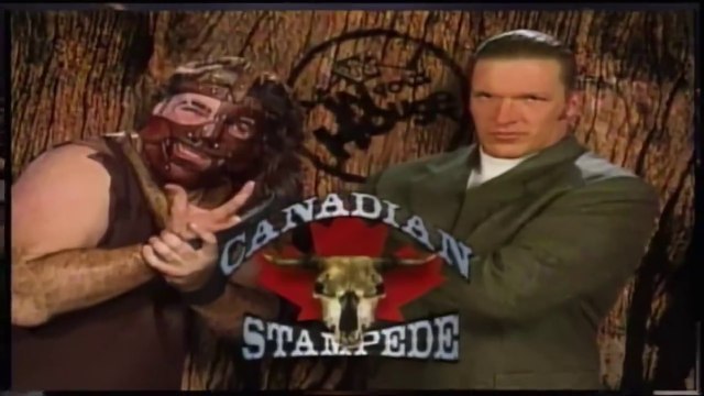 HHH w/ Chyna vs Mankind - Canadian Stampede 1997 6/7/97