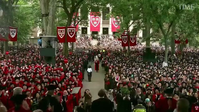Harvard University President Defends International Students, Gets Standing Ovation at Commencement