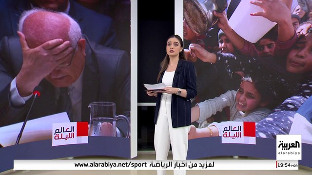 طوابير أواني فارغة ينتظر أصحابها الحصول على الطعام في غزة