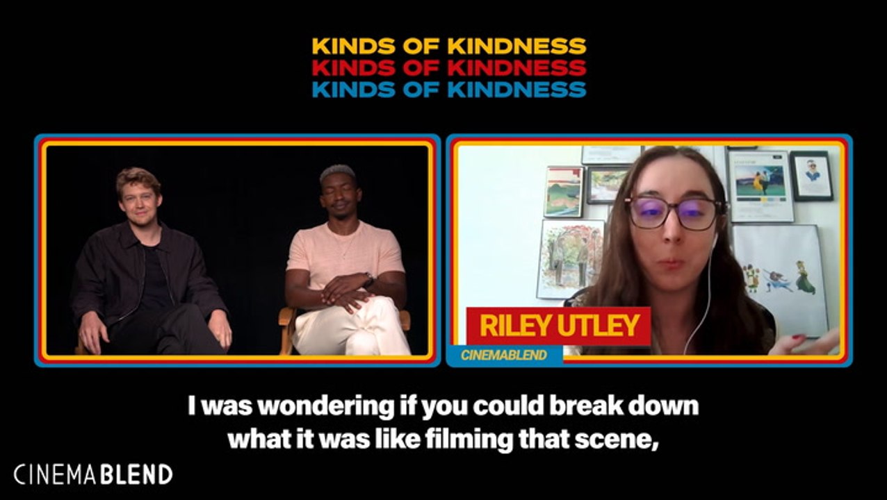 ‘The Rest Is Magic’: Joe Alwyn Breaks Down Getting Licked By Jesse Plemons In Their Wild 'Kinds Of Kindness' Scene