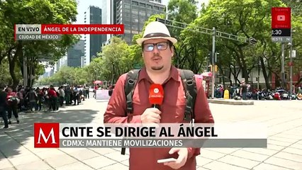 CNTE mantiene bloqueo TOTAL en Paseo de la Reforma hoy 29 de mayo