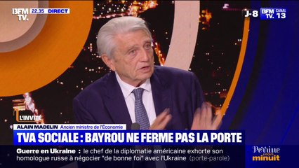 "Je combats la TVA sociale, parce que c'est une arnaque depuis des années", explique Alain Madelin, ancien ministre