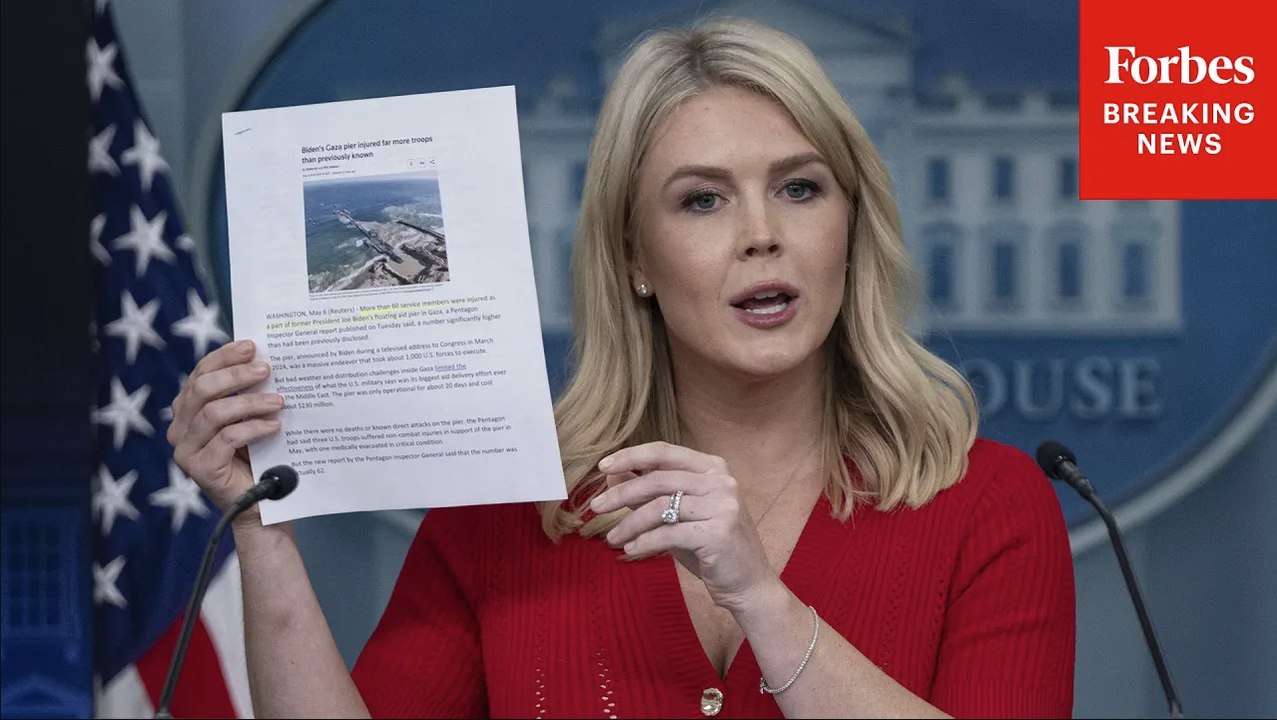 Karoline Leavitt Rips Biden's Gaza Pier Failure In Defense Of Trump's Record On Humanitarian Aid