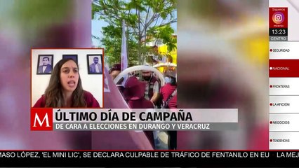 “Somos la primera opción”, afirma Camila Martínez sobre Morena al cierre de campañas en Durango y Veracruz