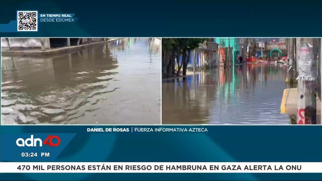 Primeras lluvias causan inundaciones en Chalco; hay más de 20 casas afectadas