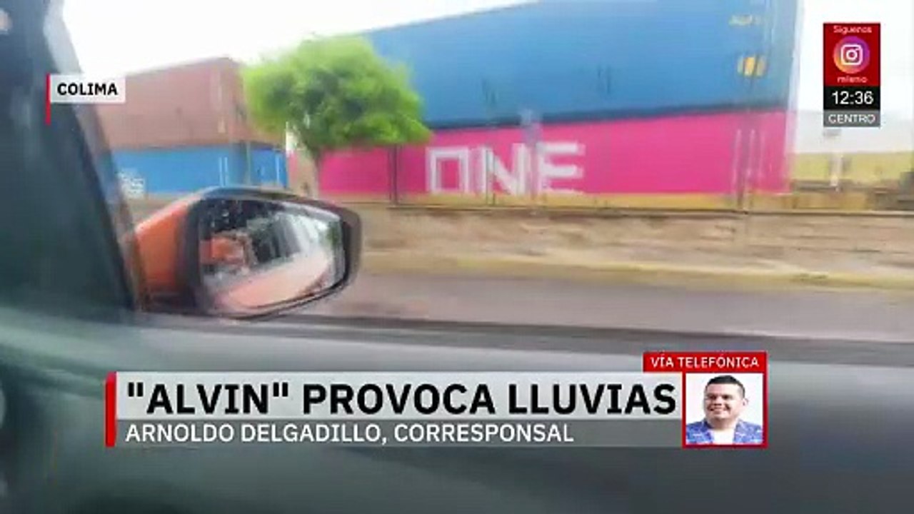 Tormenta tropical 'Alvin' provoca lluvias fuertes en varias zonas de la costa de Colima