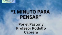 161-1. La ultima Oportunidad de Noe-1 Minuto para pensar