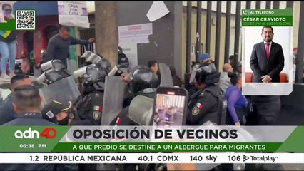 Vecinos se enfrentan contra policías de la CDMX se oponen a la creación de albergue para migrantes