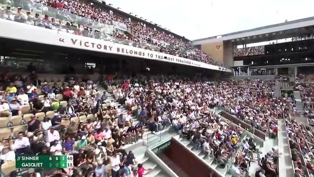 Richard Gasquet perdió con Jannik Sinner y se retiró del tenis