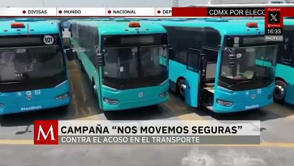 Lanzan campaña “Nos movemos seguras” contra el acoso en el transporte público del Edomex