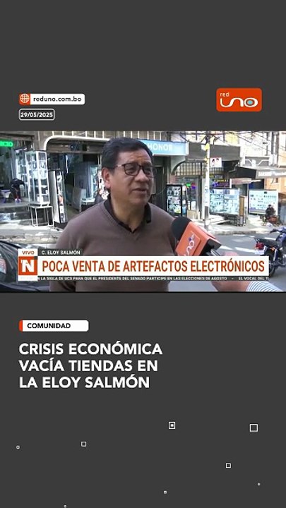 Crisis económica vacía tiendas en la Eloy Salmón