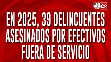 Policias vs chorros: las cifras