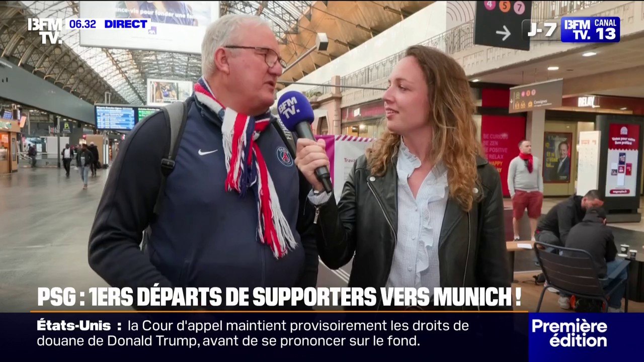 Finale entre le PSG et l'Inter: les premiers départs de supporters du club parisien vers Munich pour la finale de la Ligue des Champions