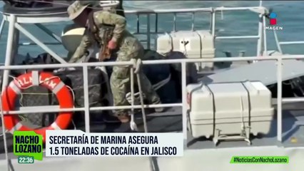 Elementos de la Marina aseguraron 1.5 toneladas de cocaína frente a las costas de Jalisco