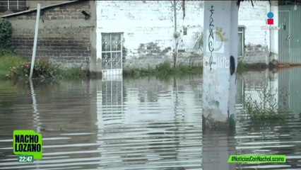 Igual que hace un año, Chalco está nuevamente inundado con aguas negras