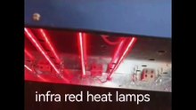 520mm 240v 1200w infrared Lamp halogen bulb for Flash Drying Machines