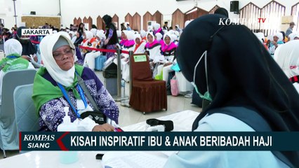 Gantikan Ayah yang Wafat, Anak Temani Ibunda Berhaji ke Tanah Suci