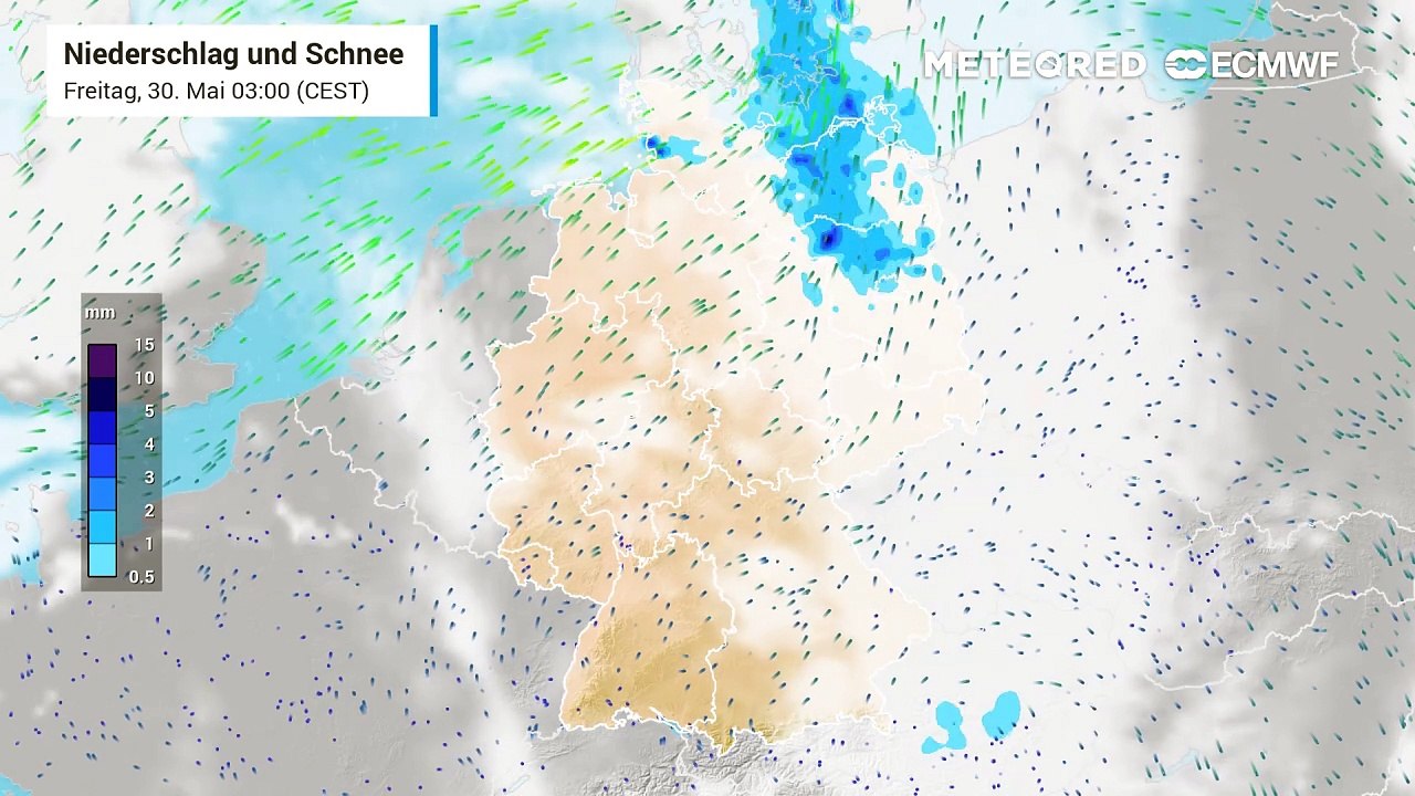 Unwetter: Ab Samstag aus Westen schwere Gewitter!