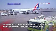 Mencekam! Detik-Detik Evakuasi Penumpang Pesawat Jemaah Haji Yaman Sebelum Serangan Udara Israel