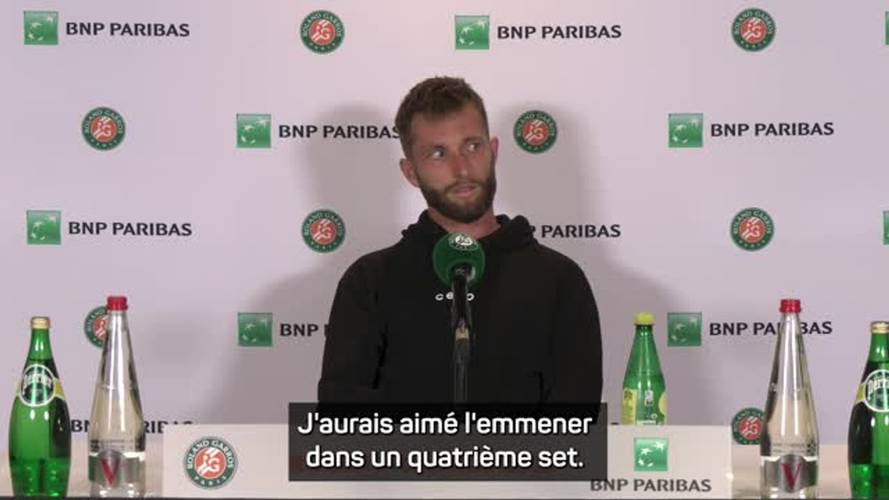 Roland-Garros - Moutet : "Djokovic m'a montré mes faiblesses"