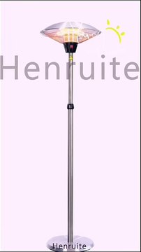 High Quality Waterproof Umbrella Infrared Heater Freestanding Halogen Electric Patio Heater for Outdoor Use