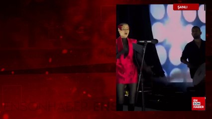 Derya Uluğ'a Şanlıurfa konserinde su şişesi fırlatıldı