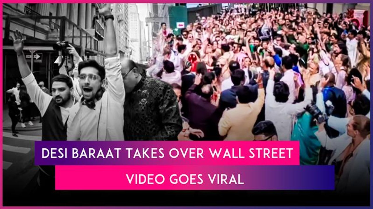 400-Person Indian Baraat ‘Shuts Down’ Iconic Wall Street In NYC, Viral Video Draws Mixed Reactions