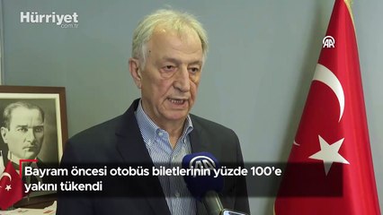 Bayram öncesi otobüs biletlerinin yüzde 100’e yakını tükendi