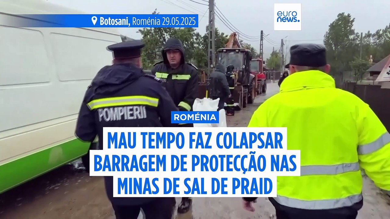 Várias zonas atingidas por inundações na Roménia após dois dias de chuva intensa