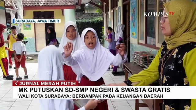 Tanggapi Putusan MK soal SD-SMP Swasta Gratis, Begini Kata Wali Kota Surabaya dan Solo