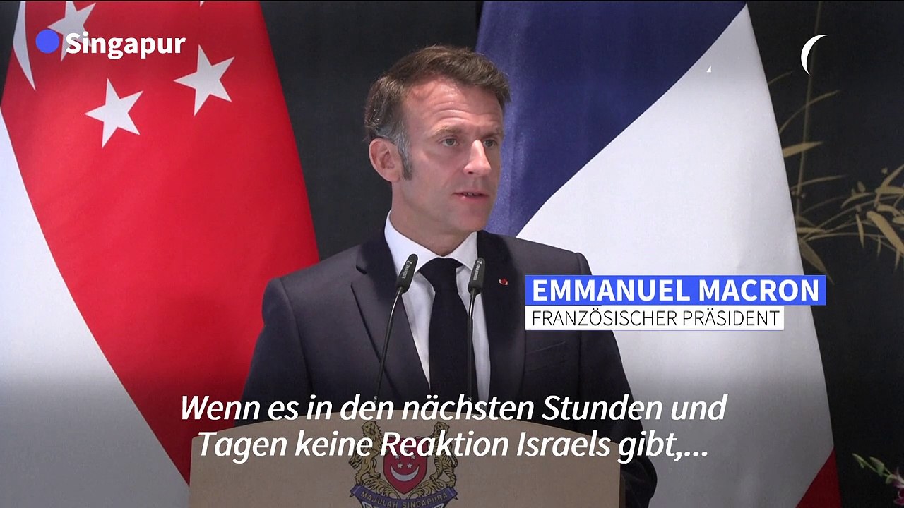 Macron: Sanktionen gegen Israel nötig ohne Besserung der Lage im Gazastreifen