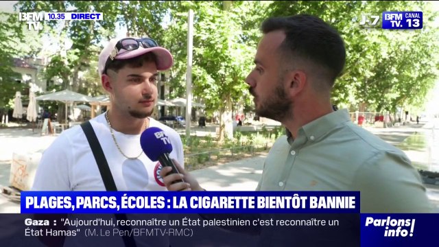 Ce fumeur assure comprendre l'interdiction de la cigarette sur la plage, dans les parcs ou aux abords des écoles