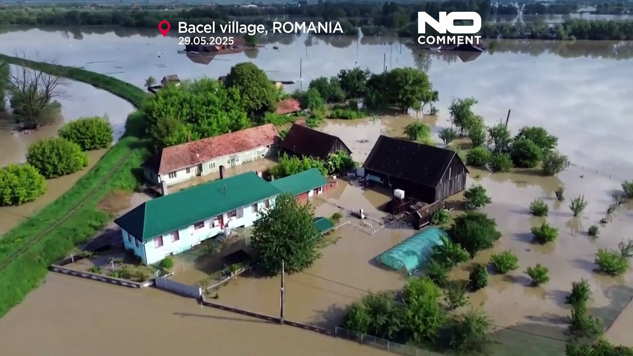 NO COMMENT: Varias casas y cultivos dañados en Rumanía por las inundaciones