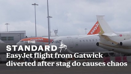EasyJet flight from Gatwick diverted after stag do causes chaos