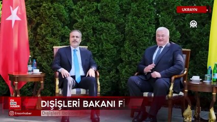 Dışişleri Bakanı Fidan, Ukraynalı mevkidaşı Sibiha ile Kiev’de buluştu